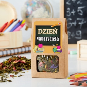 Podziękowanie Prezent - aromatyczna herbata na Dzień Nauczyciela w pudełku 
