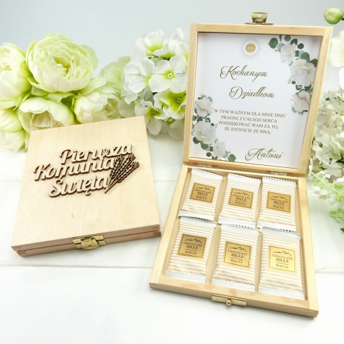 PS DZIĘKUJĘ podziekowania dla gości prezenty upominki komunia podziekowanie dla dziadków dla chrzestnych czekoladki 2.JPG